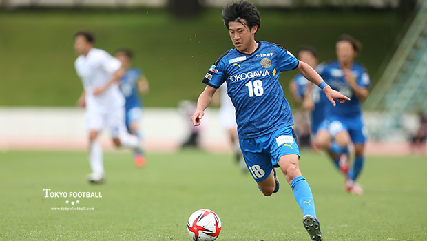 写真:スピードを武器に長くチームを引っ張るFW石原。