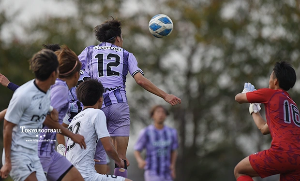 写真：ラストワンプレーで決勝点を決めたSHIBUYAの鈴木。