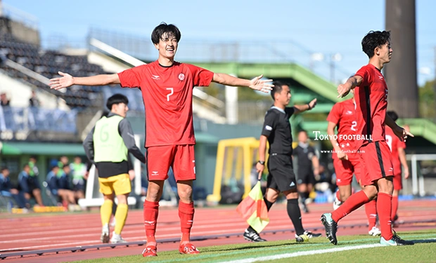 写真：決勝で2ゴールを決めるなど活躍した宮原。