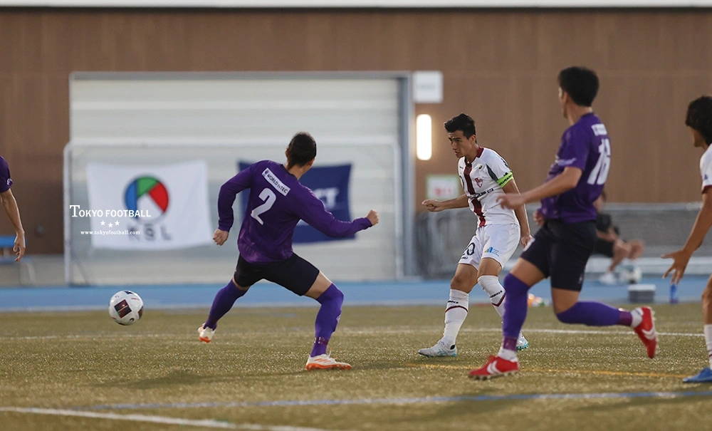 写真：東京23は後半に主将の敷田が決勝ゴールを決めた。