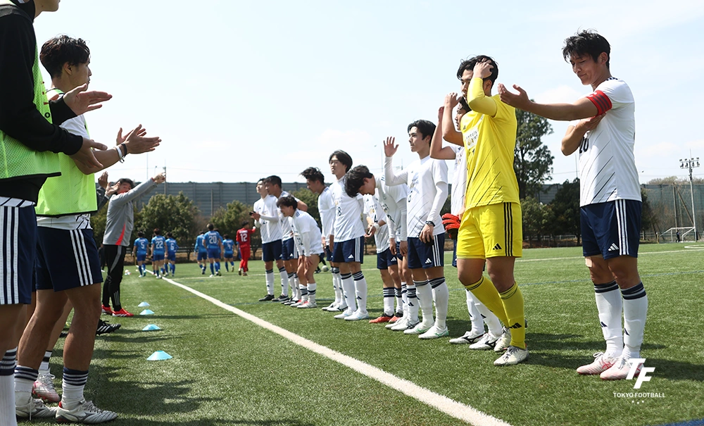 写真:2戦目で初勝利を挙げた東京蹴球団。