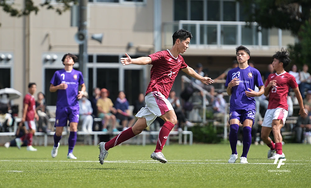 写真：早大は山田らのゴールでCriacaoを相手に6発の圧勝。