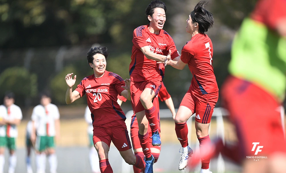 三菱UFJ銀行はPK戦で勝利し2次戦進出。(写真:小林渓太)
