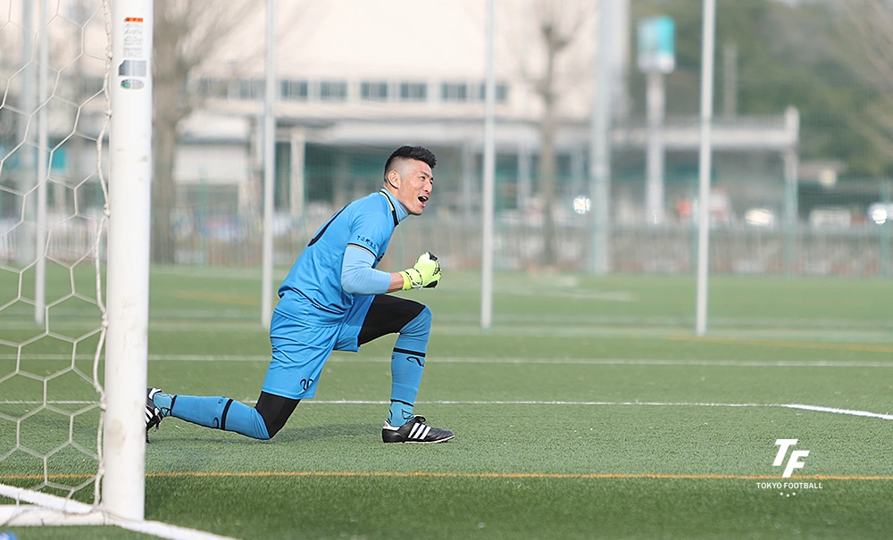 写真:PK戦で勝利の立役者となったGK大畑。