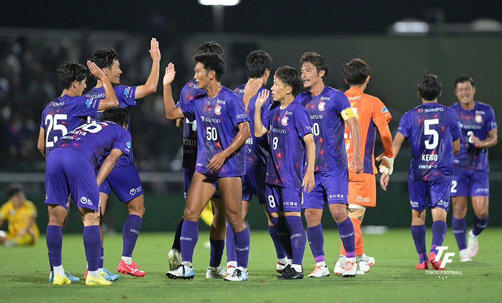 写真:開幕戦で勝利を挙げたクリアソン新宿。(写真:小林渓太)